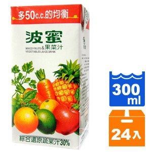 波蜜 果菜汁 (300mlx24入)台北以外縣市勿下單