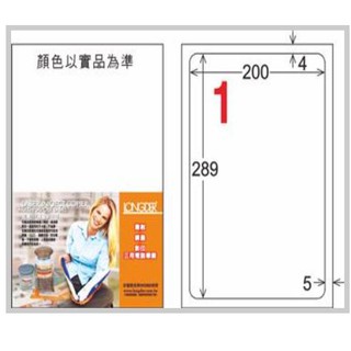 【讀書人文具】龍德 LD-800-TI-C A4透明三用標籤(可列印)