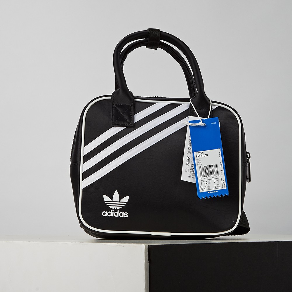 Adidas Bag Nylon 黑 經典 三條線 手提 後背包 GD1647