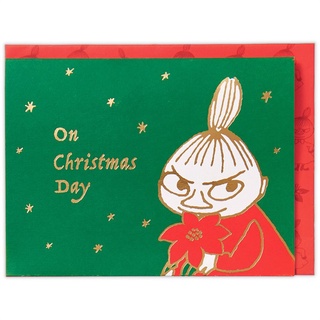 3D立體聖誕卡片聖誕快樂Moomin嚕嚕米小不點花圖日本代購