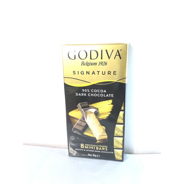 GODIVA 醇享系列巧克力磚- 90%迷你黑巧克力棒 80g克 90% COCOA DARK CHOCOLATE