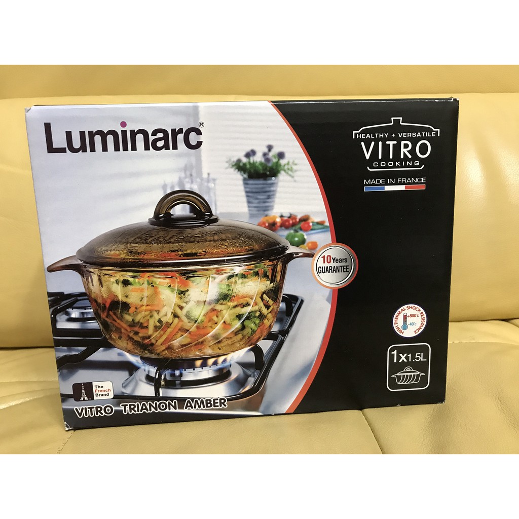 【全新】法國餐桌微晶鍋 #Luminarc #樂美雅 #1.5L