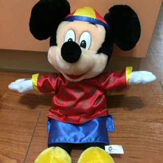 米奇 賀新年 玩偶 & 小恐龍玩偶 各一