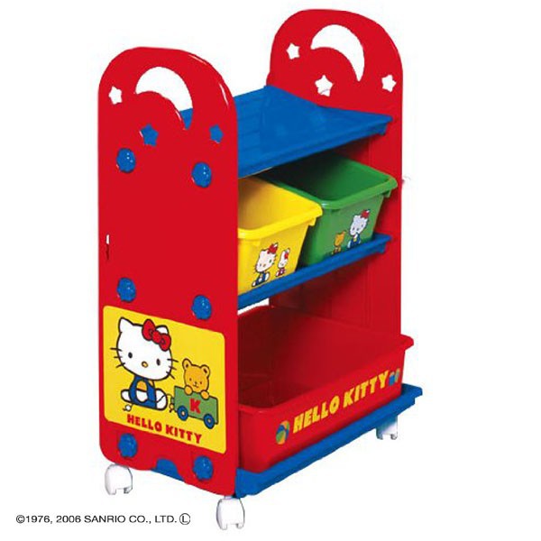日本 迪士尼 Disney kitty凱蒂貓玩具收納櫃【麗兒采家】