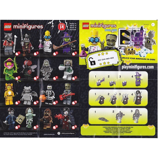 LEGO 樂高 14代人偶包 單售 全新 71010 minifigures seaeon 14十四代怪物萬聖節節虎女