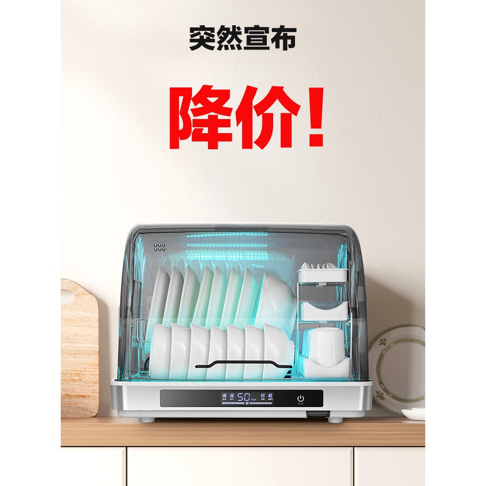 最新產品 消毒櫃 碗筷消毒箱 烘碗機 消毒器 日本原款櫻花樹消毒櫃家用小型商用廚房臺式迷你立式碗筷櫃機架