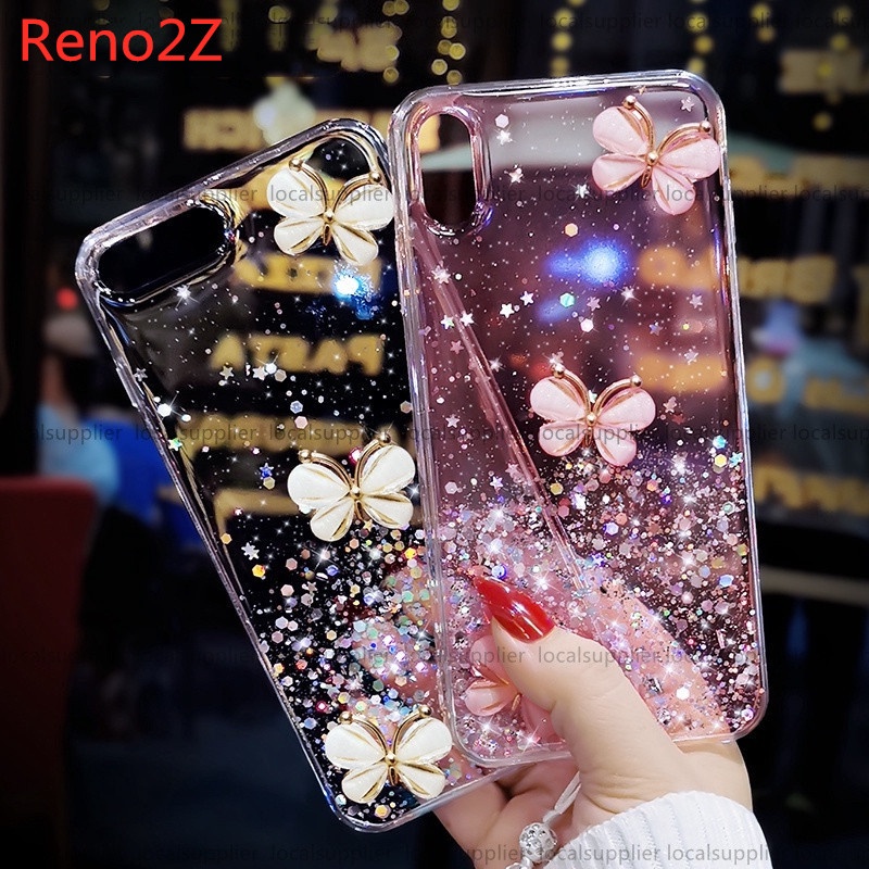 OPPO滴膠閃粉星空手機殼 適用Reno2Z Reno2 RenoZ Reno10倍變焦 Reno 保護殼