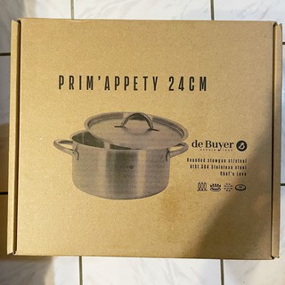 法國de Buyer畢耶 Prim'Appety系列 不鏽鋼鍋 星級主廚雙耳不鏽鋼湯鍋 24cm