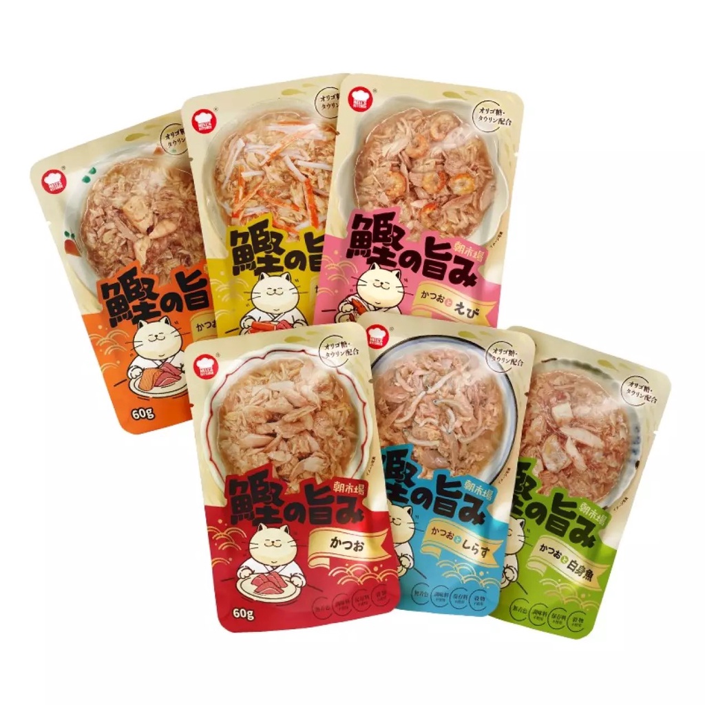 🐝Gucci【朝市場】日本 地獄廚房 餐包 六種口味 貓餐包