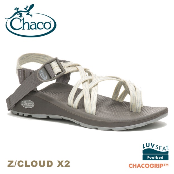 【CHACO 美國 女 Z/CLOUD X2涼鞋 雙織夾腳款《乳白蛇紋》】CH-ZLW04HH12/運動涼鞋