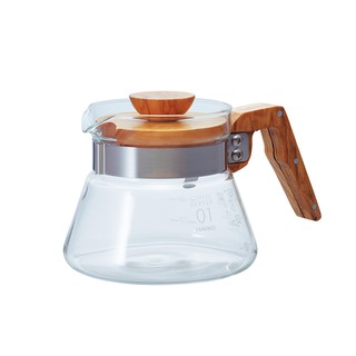 【日本HARIO】 V60橄欖木好握咖啡壺400ml《泡泡生活》下午茶 耐熱玻璃