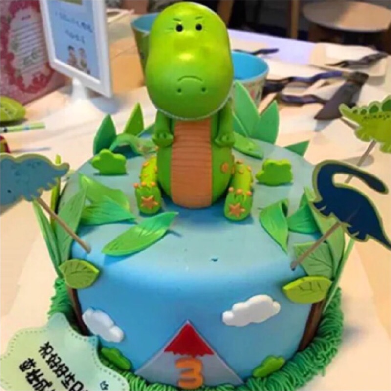 ［寇比］恐龍 造型蛋糕 生日蛋糕 客製化蛋糕 蛋糕 翻糖蛋糕