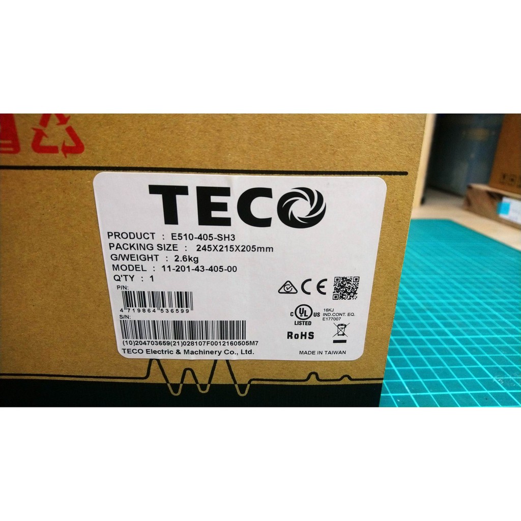 東元變頻器 全新品 E510-405-SH3、E510-408-SH3、E510-415-SH3