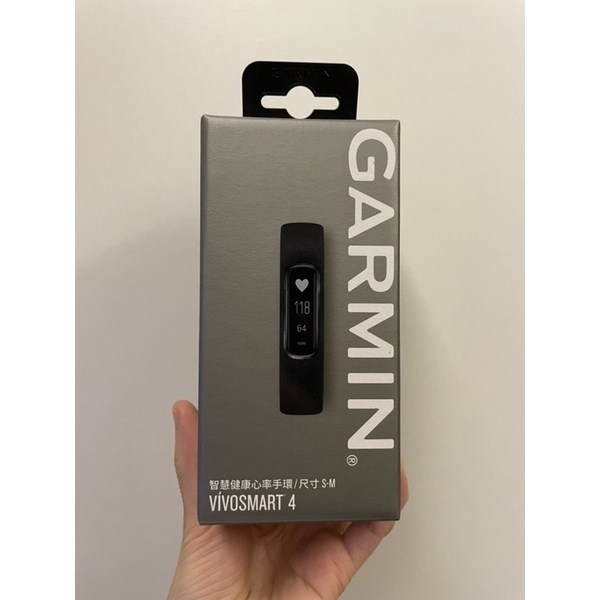 全新品原廠正版｜GARMIN vivosmart 4 健康心率手環(黑）S/M
