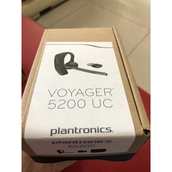 全新-原廠全配 Plantronics Voyager 5200UC藍芽耳機 含原廠充電盒與藍芽接收器
