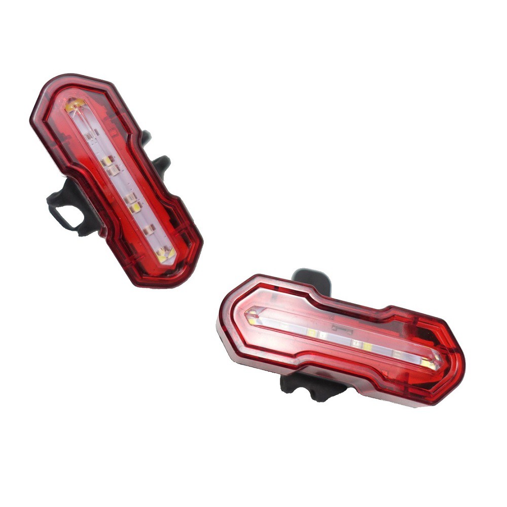 USB充電（火焰）紅白雙色光警示燈 爆閃警示燈 自行車尾燈 單車後燈 LED車燈