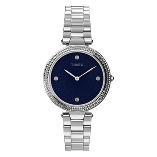 【TIMEX】天美時 風格系列 優雅知性女錶 (深藍x銀 TXTW2V24000)