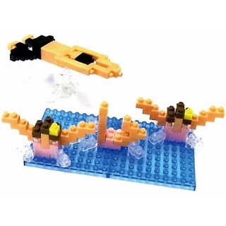 Nanoblock 迷你積木 × Makoto Ozu NBCB-001 游泳 NBCB-005 體操