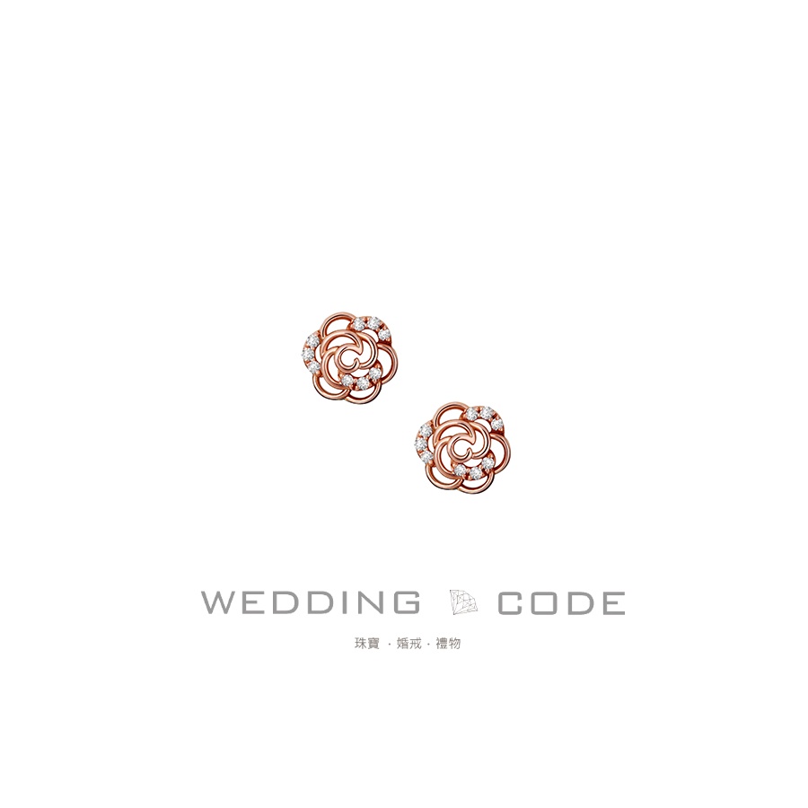 【WEDDING CODE珠寶】0.12克拉 鑽石耳環 3424