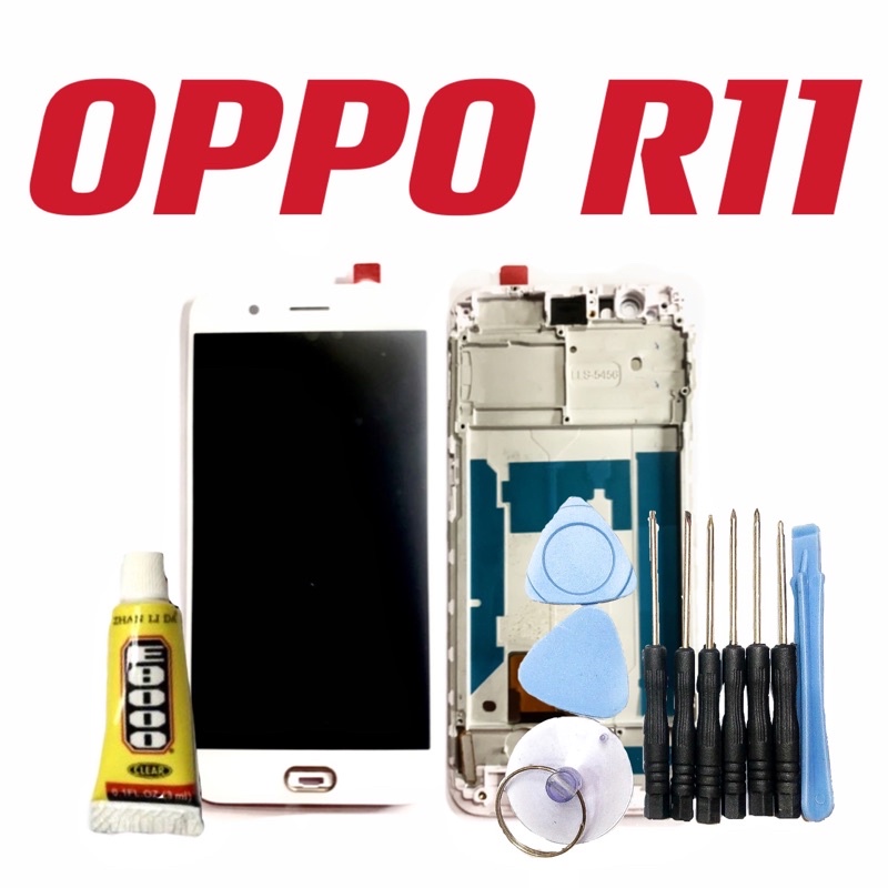 送10件工具組 OPPO R11 oppor11 螢幕 總成 LCD 屏幕 帶框螢幕 台灣現貨