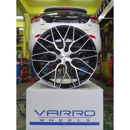 {順加輪胎}VARRO VD06 18吋 5孔108 黑底車面髮絲紋 輕量 旋壓 客製化鋁圈 V40 FOCUS 蒙地歐