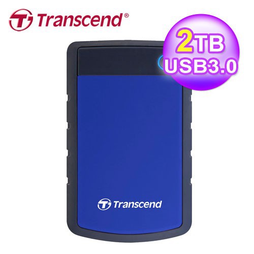 Transcend 創見 2T SJ25H3B 軍規防震硬碟 USB3.0 現貨 廠商直送