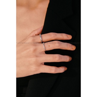 這件飾:: 全現貨賣場 - 925銀『扭線戒』『麻花戒』 純銀 戒指 細戒 復古 可調戒 戒指 銀飾 飾品