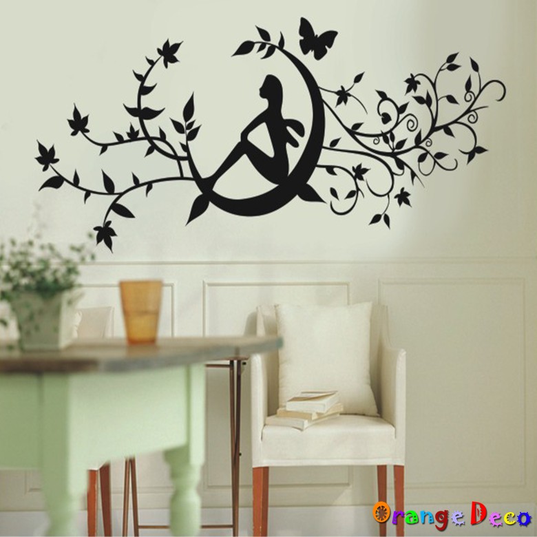 【橘果設計】月仙子 壁貼 牆貼 壁紙 DIY組合裝飾佈置
