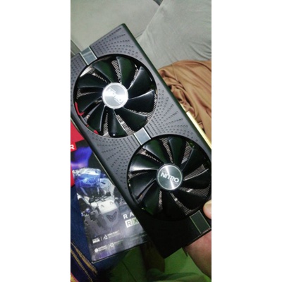 Vga 藍寶石 Nitro RX580 4Gb 普通鋸齒形全套