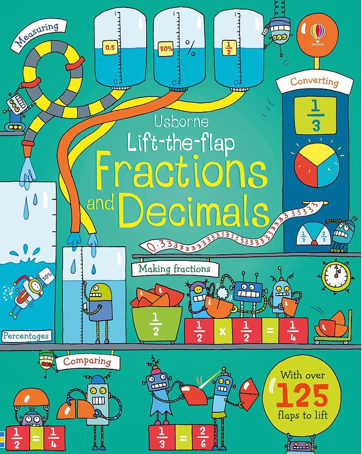 Lift-The-Flap Fractions And Decimals 認識分數與小數翻翻學習書（外文書）