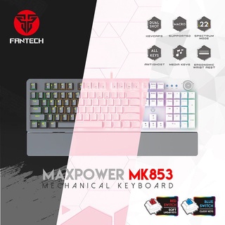 FANTECH MK853 RGB多媒體機械式 電競鍵盤 機械軸體 全鍵無衝突 多媒體控制按鍵 青軸 紅軸