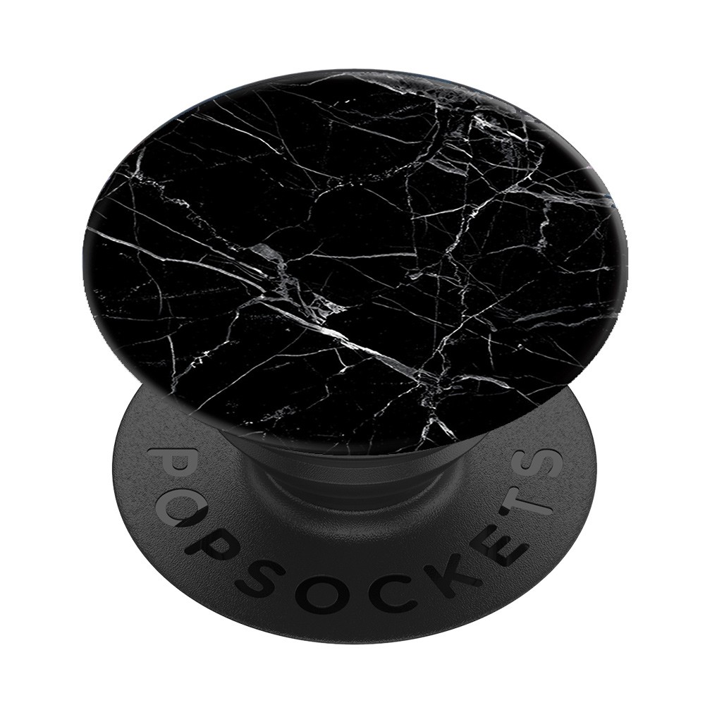 R&amp;F聯名 PopSockets 泡泡騷二代 PopGrip 美國 No.1 時尚手機支架 - 墨黑理石