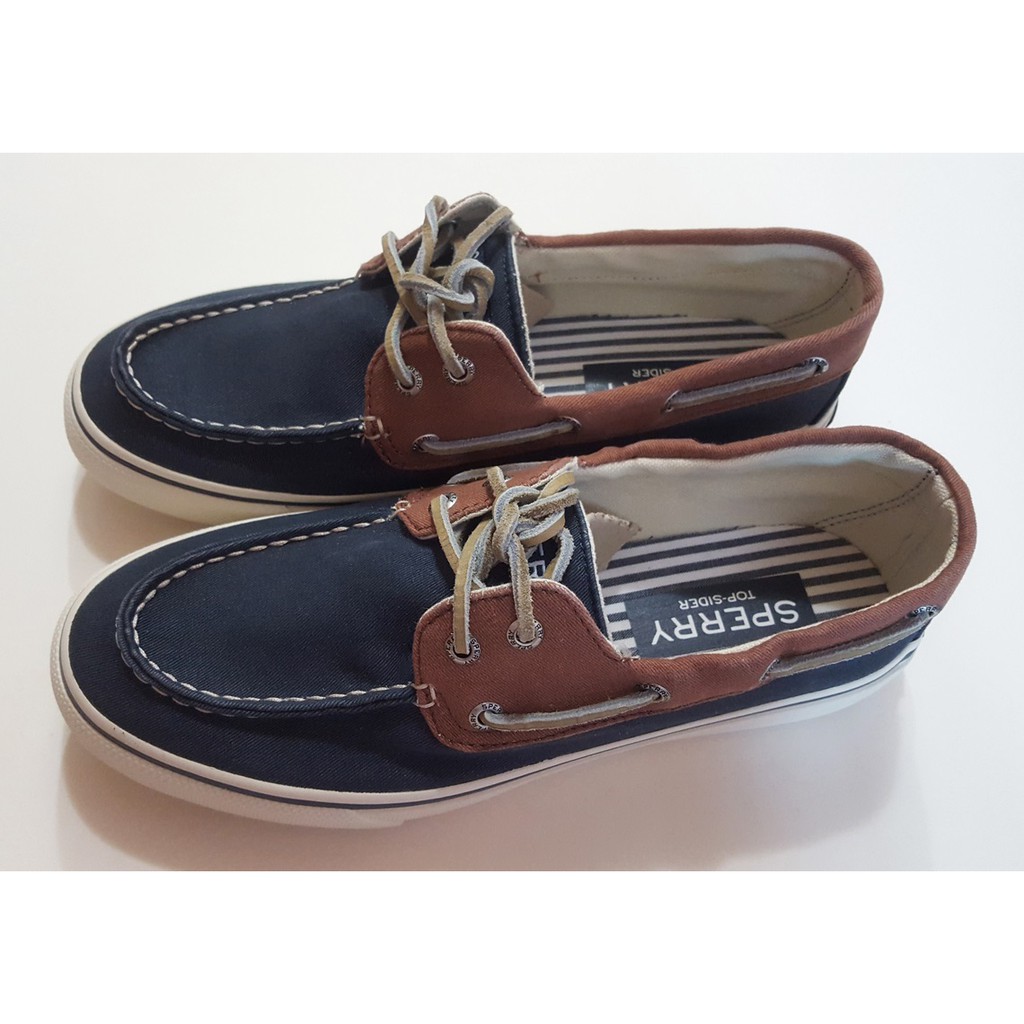 4折出清 全新 SPERRY 男鞋 US8.5 藍褐雙色帆船鞋