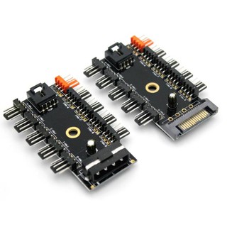【不囉嗦24H送出】風扇集線器 PWM SATA 大4D 支援10風扇 (挖礦 散熱器 風扇 主機 INTEL 位元幣)
