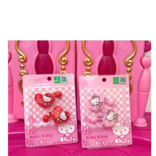 *1/2美人魚臺灣現貨女童 凱蒂貓 三麗鷗 正版 Hello Kitty 兒童髮飾 蝴蝶結 髮繩 髮圈 愛心 一對88元