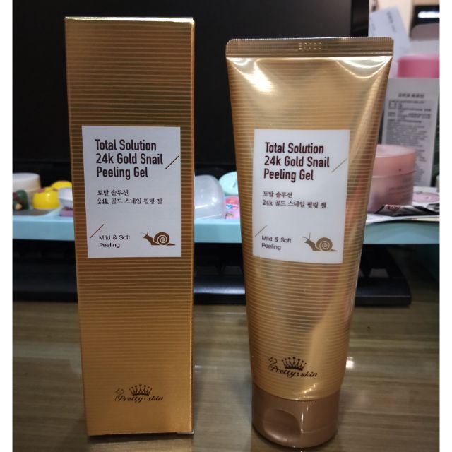 韓國代購 超保濕 pretty skin 黃金蝸牛去角質霜