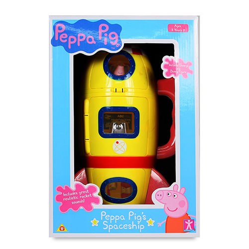 逢甲爆米花玩具店 特價 全新 現貨 佩佩豬 PEPPAPIG 音效火箭太空船 公仔 英國 兒童 卡通