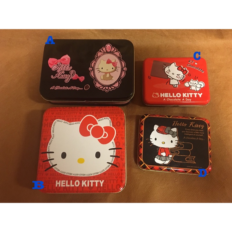 Kitty各式各樣糖果巧克力鐵盒