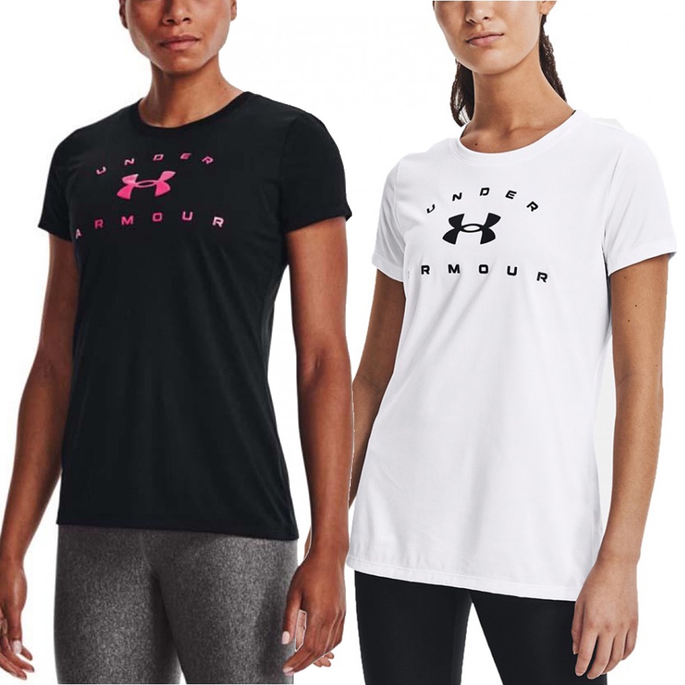 UNDER ARMOUR 女 TECH 短袖上衣 - 1369864001 1369864100