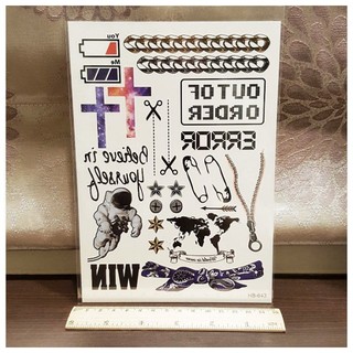 拉鍊手鍊電池綜合可愛大圖HB-643【WAWA TATTOO】男女防水紋身貼紙刺青貼紙