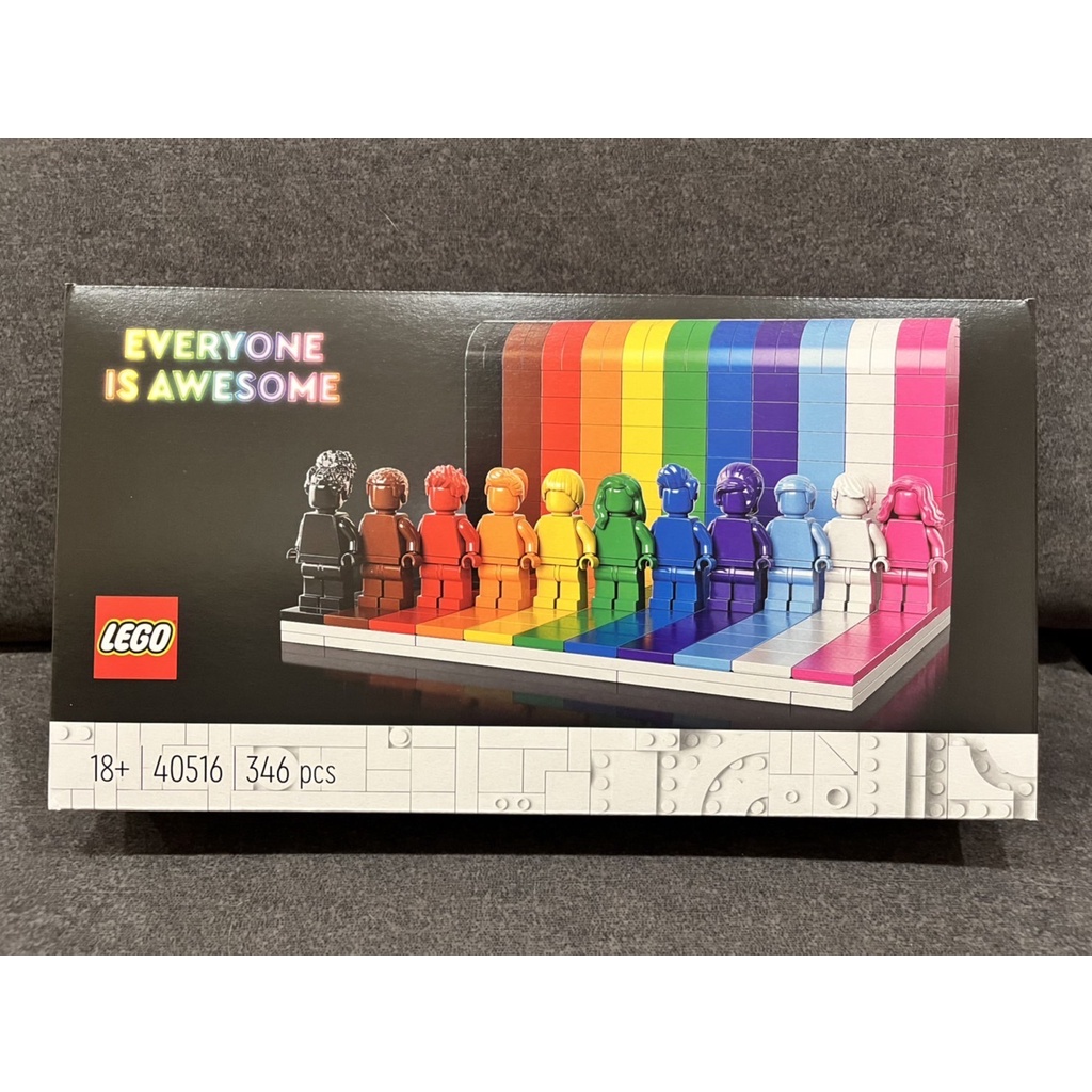 [小樂]蝦皮代開發票  LEGO 樂高 40516 彩虹人 Everyone Is Awesome 彩虹 七彩 人偶