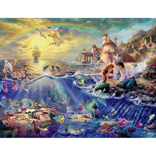 現貨在台-美國拼圖 750片 ceaco 拼圖 迪士尼 Disney 小美人魚 公主 A款 Thomas Kinkade