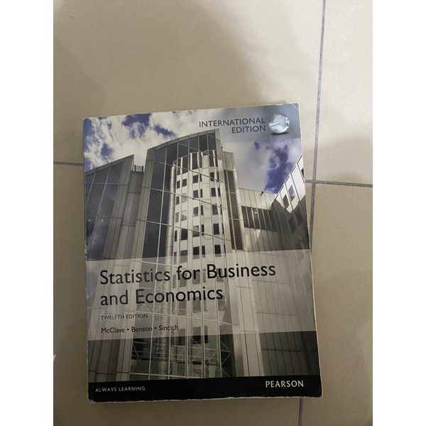 統計學課本 二手書 Statistics for business and economics 12/e