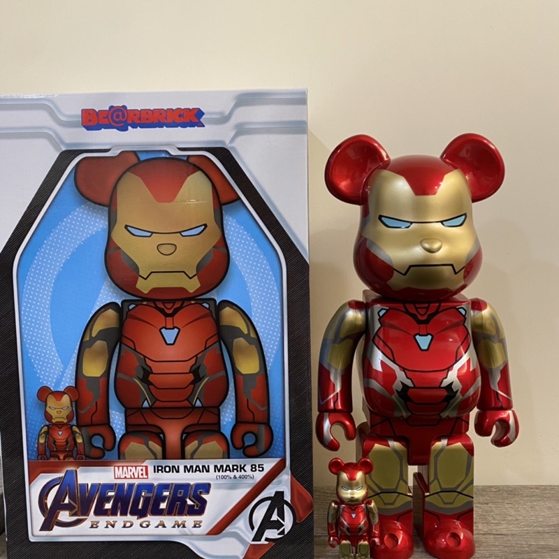 BE@RBRICK IRON MAN MARK 85 100％ & 400％おもちゃ/ぬいぐるみ