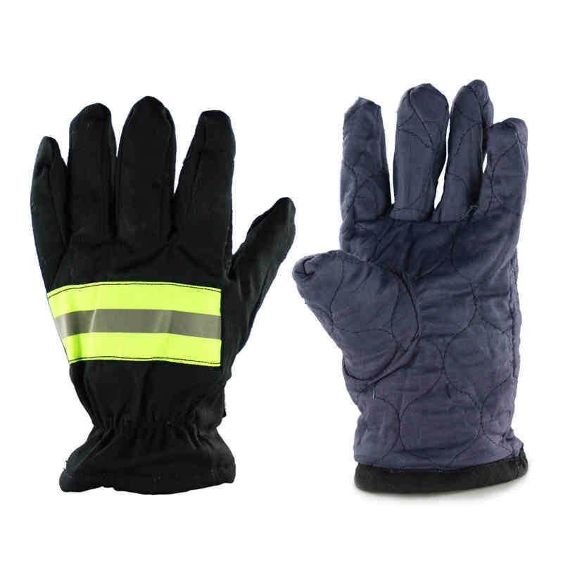 防火手套耐磨防滑加厚安全手套反光帶防火防護手套