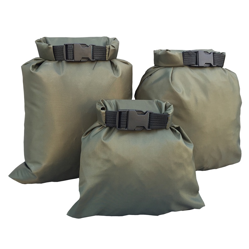 防水袋 3 件/套 便攜30D超高品質杜邦塗層矽膠尼龍防水袋 收納 戶外配件包袋