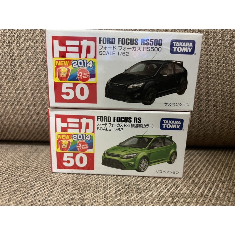 tomica 多美 50 2014新車貼紙 Ford Focus RS500 現貨 正版