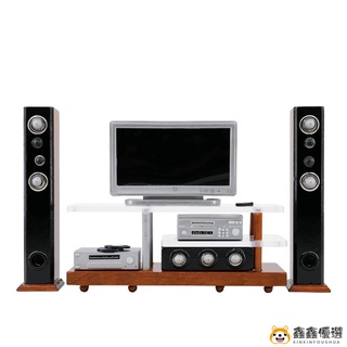 【現貨免運】1:12娃娃屋 現代模擬音響套裝休閒 doll house迷你傢俱模型鑫鑫傢俱店鋪