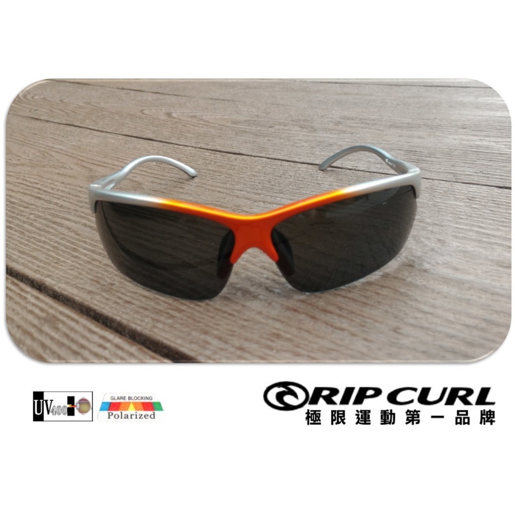 RIPCURL 寶麗萊 偏光太陽眼鏡 抗UV 機車 重機 自行車 登山 路跑 釣魚 94系列 漸層橘銀
