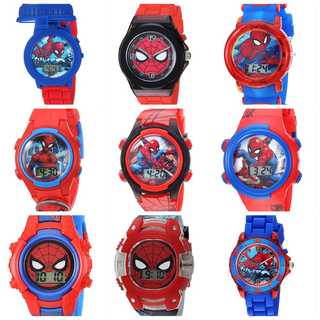 預購❤️正版❤️美國迪士尼 復仇者聯盟 MARVEL 蜘蛛人 spider man 兒童 手錶 電子錶 學習手錶 錶